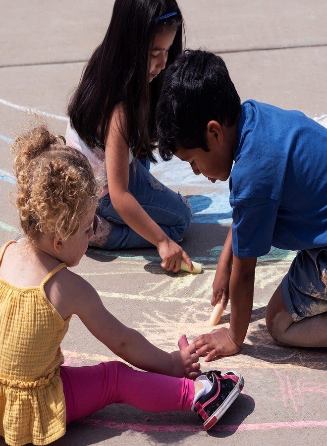 READY 2 LEARN Jumbo Sidewalk Chalk - 126 Pieces in 9 Colors - Washable, Non-Toxic, Portable - Image 2
